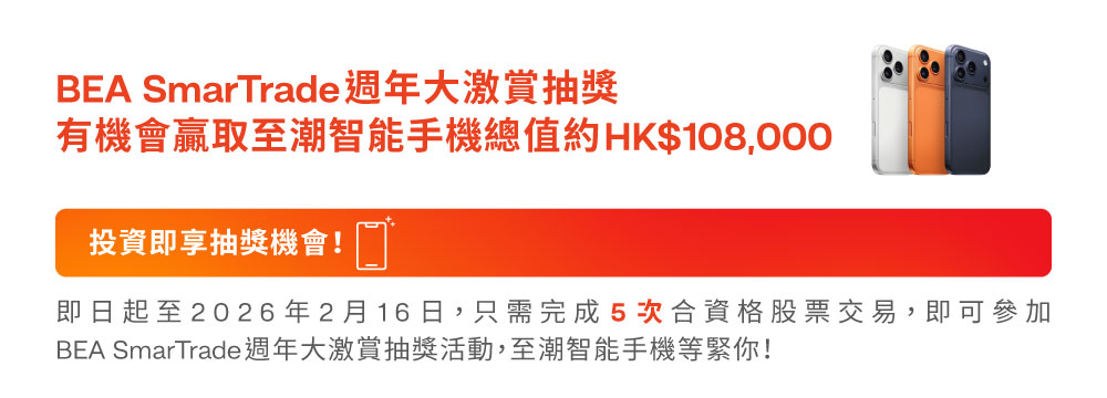 BEA SmarTrade 週年大激賞抽獎