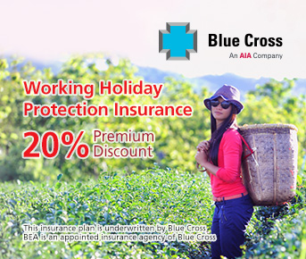 Working Holiday Protection Insurance Promotion
