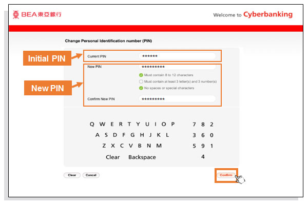 Cyberbanking (MPF/ORSO) Step 6