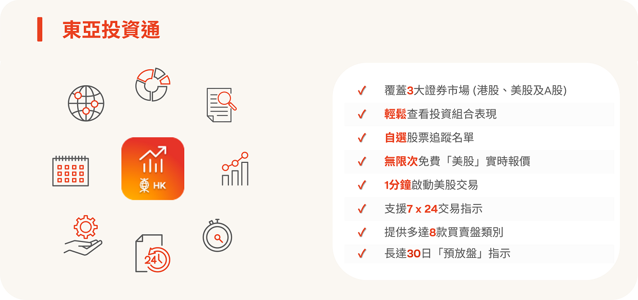 「東亞投資通」全新證券戶口迎新優惠
