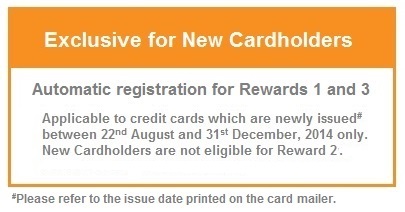 Exclusive for New Cardholders