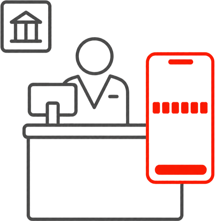 Provide your Referral Code to staff when opening an account at a branch