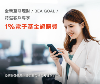 1%電子基金認購費優惠